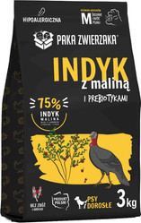 PAKA ZWIERZAKA Indyk z Maliną M bez zbóż 3kg