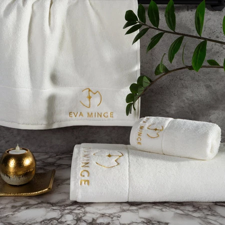 Komplet Ręczników Gaja 46 x 36 x 7 cm, Kremowy