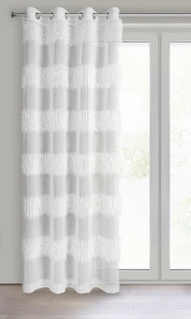 FIRANA GOTOWA MARGARET 140 X 250 CM BIAŁY