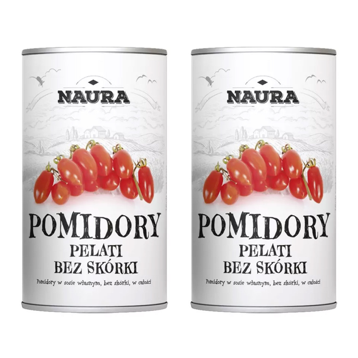 Zestaw 2x Pomidory Pelati całe bez skórki 400 g - Nabea.pl