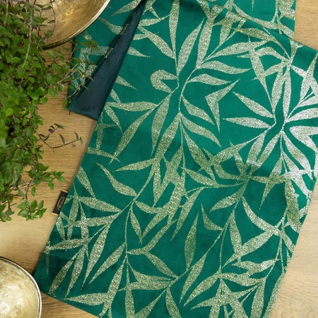 OBRUS BLINK 15 35 X 180 CM CIEMNOZIELONY