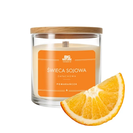 Big Nature Świeca Sojowa POMARAŃCZA 215 g