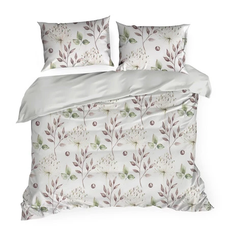 Komplet pościeli bawełnianej Sonia 36, 140 x 200 cm, Jasnokremowy