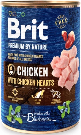 BRIT Premium by Nature CHICKEN Drób Jagody 400g