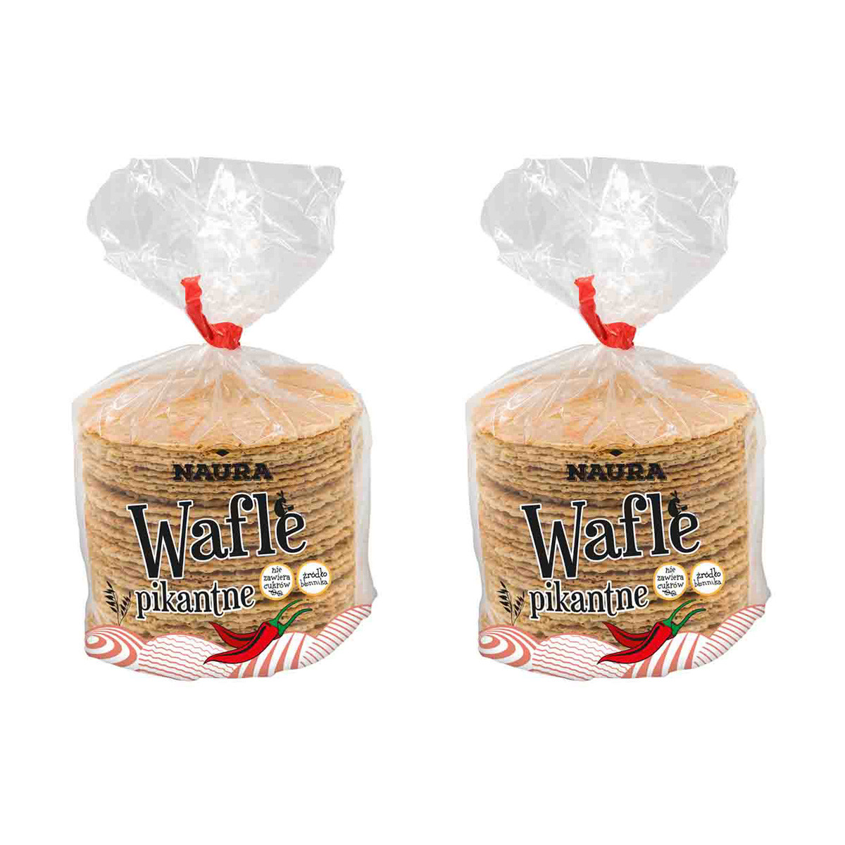 Zestaw 2x Wafle owsiane pikantne 100 g - Nabea.pl