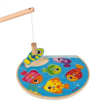 Janod Puzzle z magnesami Szybkie rybki z wędką
