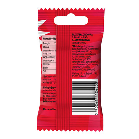 Zestaw 10x Bunny Ninja - Przekąska owocowa o smaku jabłko truskawka banan 15 g