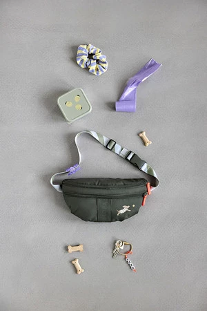 PALOPA Torebka nerka na smakołyki dla psa mini Enja dark olive