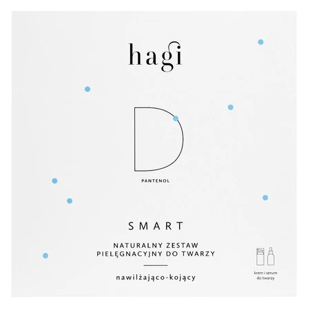 Hagi − Smart D Zestaw do Pielęgnacji Twarzy, Nawilżający Krem 30ml+Serum 30ml