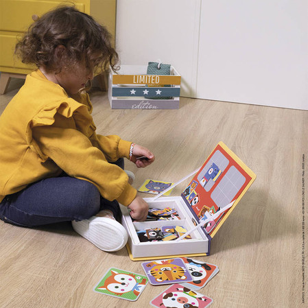 Janod Magnetyczna układanka Puzzle zwierzątka Magnetibook