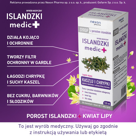 Nexon Islandzki Medic + Syrop 125ml