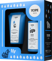 Yope - Xmas Zestaw Men Wood, żel do mycia twarzy 150ml+szampon Save My Hair 300ml 300 ML