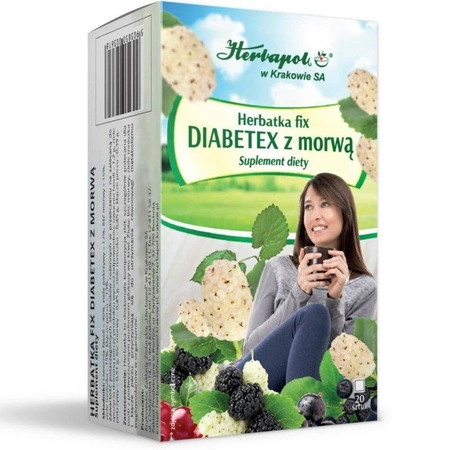 Herbapol − Diabetex z morwą, herbatka fix − 20 x 1.5 g