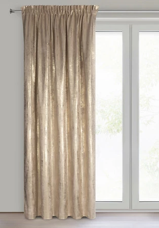 ZASŁONA GOTOWA RENIA NA TAŚMIE 140 X 270 CM BEŻOWY