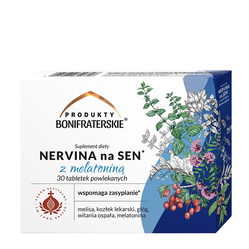PRODUKTY BONIFRATERSKIE Nervina na sen z melatoniną 30 tabl.