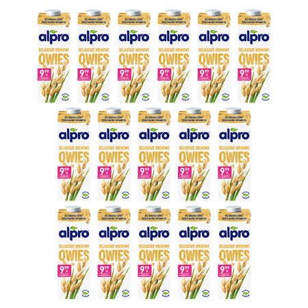 Zestaw 16x Alpro Napój Owsiany 1l
