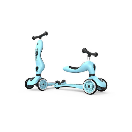 SCOOTANDRIDE Highwaykick 1 2w1 Jeździk i hulajnoga 1-5 lat Blueberry
