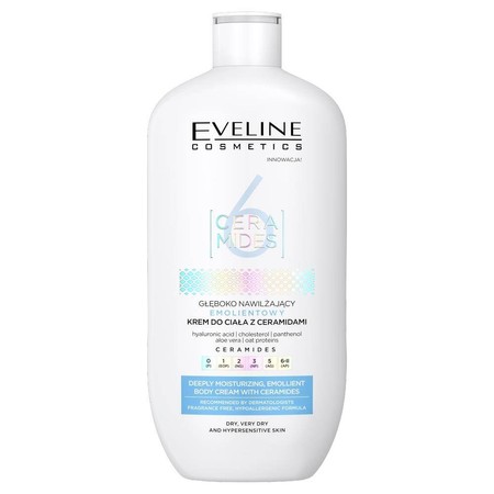 6 Ceramides głęboko nawilżający emolientowy krem do ciała 350ml