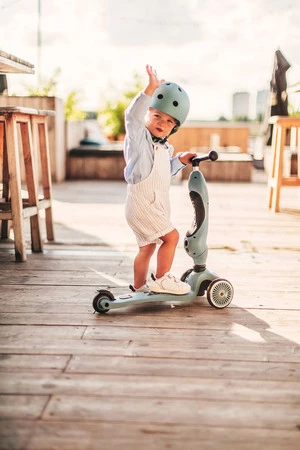 SCOOTANDRIDE Highwaykick 1 2w1 Jeździk i hulajnoga 1-5 lat Steel