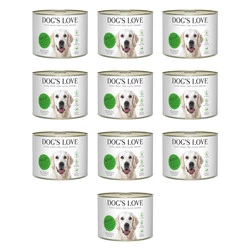 Zestaw 10x DOG'S LOVE WILD dziczyzna z marchewką, selerem, ziemniakami i śliwkami (200g)