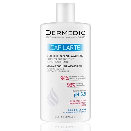 Dermedic CAPILARTE kojący szampon do włosów i nadwrażliwej skóry 300 ml