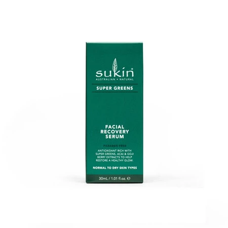 Sukin, SUPER GREENS Detoksykująco- naprawcze serum do twarzy, 30ml