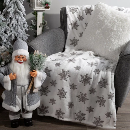 KOC ŚWIĄTECZNY BLINK 150 X 200 CM BIAŁY