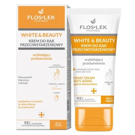 White & Beauty krem do rąk przeciwstarzeniowy wybielający przebarwienia 45ml