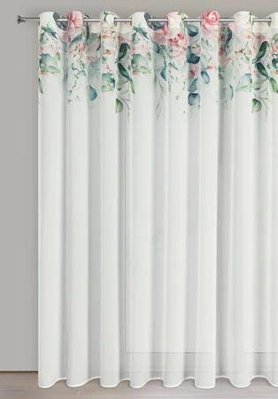 ZASŁONA GOTOWA ALORA 350 X 250 CM BIAŁY