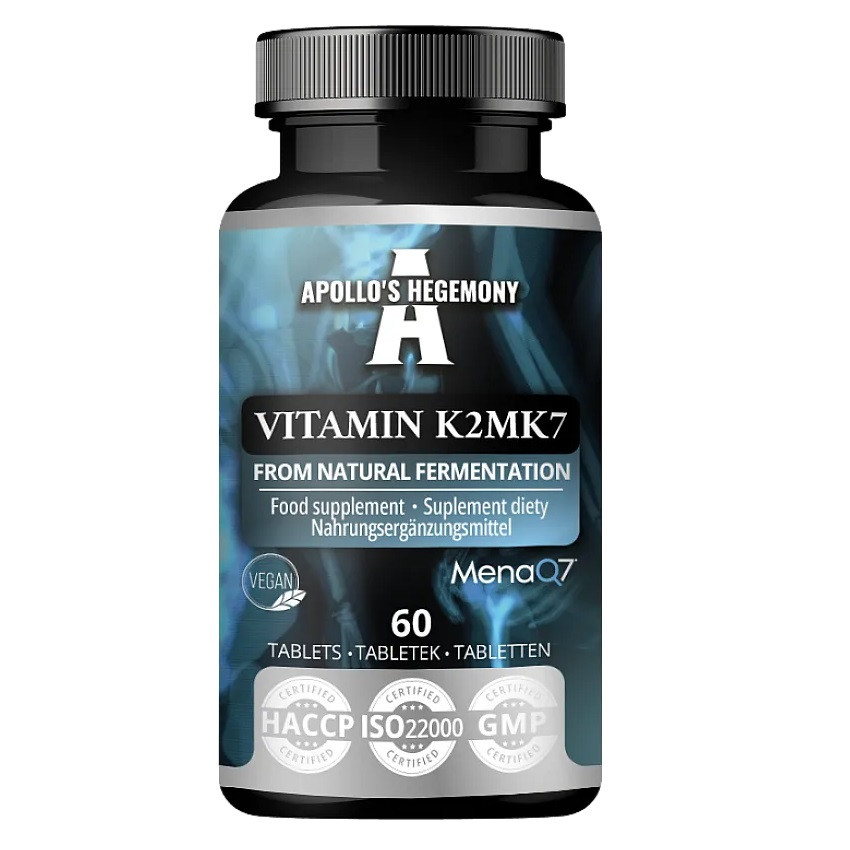Apollo’s Hegemony Vitamin K2 MK7 suplement diety 60 tabl. - Nabea.pl