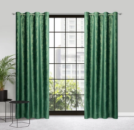 ZASŁONA GOTOWA MARSALA 140 X 250 CM CIEMNOZIELONY