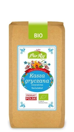 KASZA GRYCZANA NIEPALONA BEZGLUTENOWA BIO 500 g - BIO RAJ