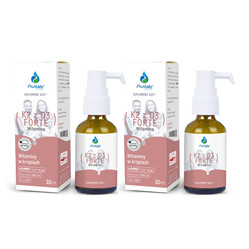 Zestaw 2x Avitale Witamina K2 + D3 FORTE (Vita MK7) 50uq + D3 4000IU Olive 30 ml