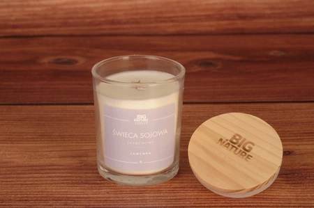 Big Nature Świeca Sojowa LAWENDA 150 g