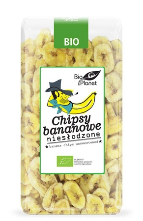 Bio Planet − Chipsy bananowe niesłodzone BIO − 350 g
