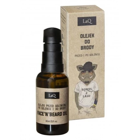 Olejek do brody przed i po goleniu Dzikus z Lasu 30ml