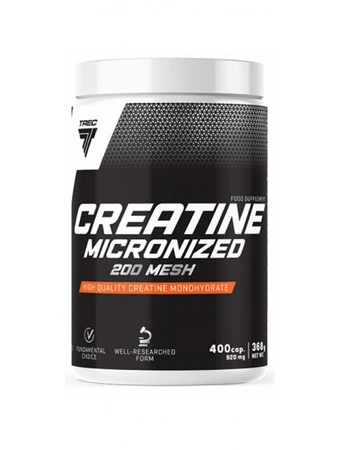 TREC Kreatyna Monohydrant CREATINE MICRONIZED 200 MESH 400 kaps.