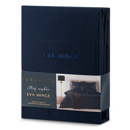 POŚCIEL ELEGANT1F 220 X 200 CM CIEMNOGRANATOWY