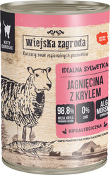 WIEJSKA ZAGRODA Jagnięcina z Krylem bez zbóż dla kotów 400g