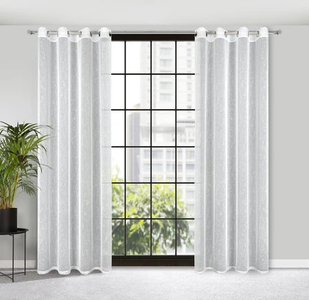 FIRANA GOTOWA KELLY 140 X 250 CM BIAŁY