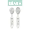 Beaba, Sztućce plastikowe w etui grey