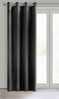 ZASŁONA GOTOWA D91 ROSA 140 X 250 CM CZARNY