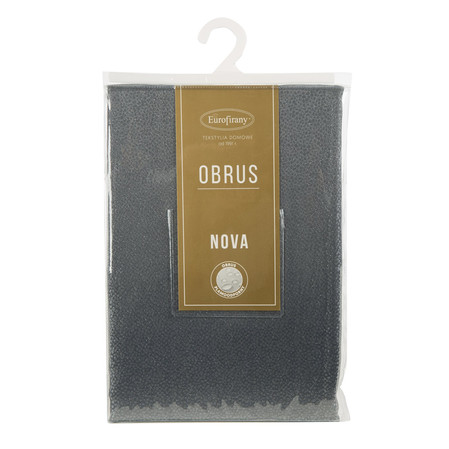 OBRUS EDNA 140 X 220 CM STALOWY