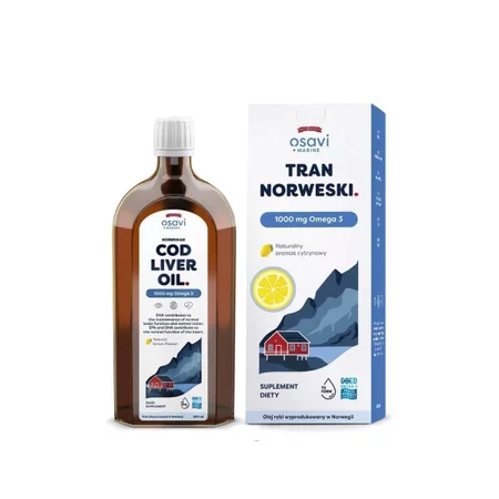 Osavi Tran Norweski, 1000mg Omega 3  smak cytryna 500 ml