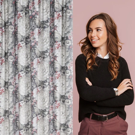 ZASŁONA GOTOWA LUCIA NA TAŚMIE 140 X 270 CM KREMOWY