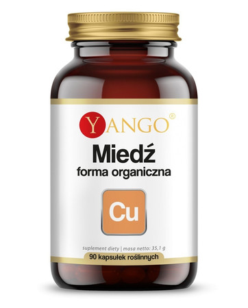 Yango Miedź organiczna Cu wsparcie sprawności mózgu 90 kaps.