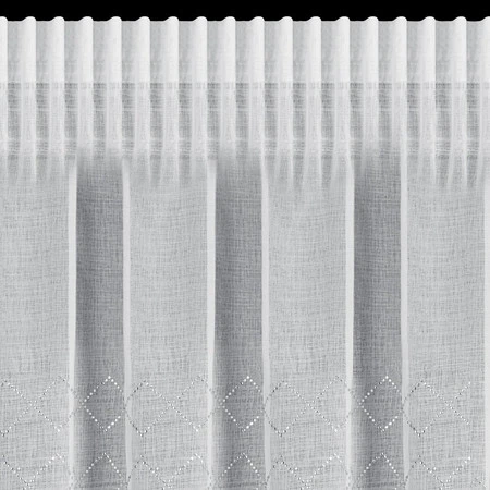 FIRANA GOTOWA KLEO NA TAŚMIE 345 X 260 CM BIAŁY