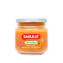 Smileat, BIO Deser z jabłkami, marchewką i pomarańczą 6m+, 130g