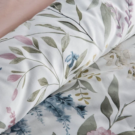 Komplet Pościeli Satynowej Spring 51 220 x 200 cm, Biały