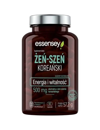 Essensey Żeń-szeń koreański, energia i witalność - 90 kaps